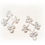 1b Link /chandelier  placat cu argint 18 x 17 mm