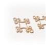 1b Link /chandelier  placat cu aur 18 x 17 mm