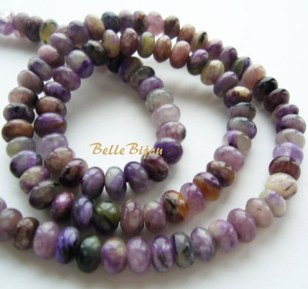 Sugilit rondele 6.5x4-4.5 mm