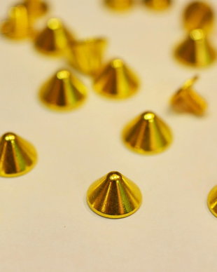 Tinte metalice aurii, 9,5x6 mm