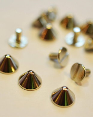 Tinte metalice argintii, 9,5x6 mm