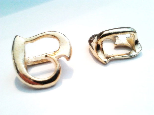 1b Element decorativ placat aur 18 x 19 mm