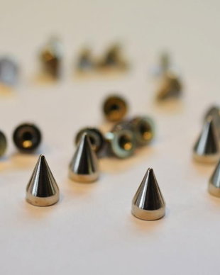Tepi metalici argintii, 7x10 mm