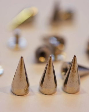 Tepi metalici argintii, 7x15 mm