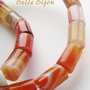 Agate dungate tub 8x12 mm