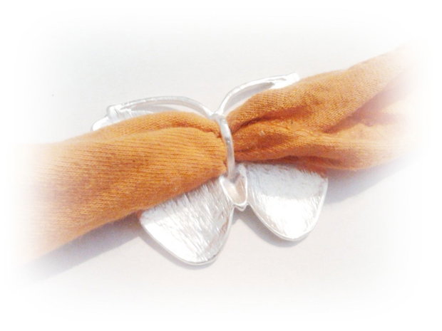 1b Pandantiv placat argint " Big Butterfly '' 40 mm