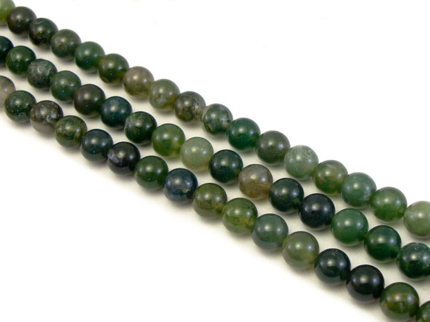 Agate moss, sfere 8 mm (cod 1-4)
