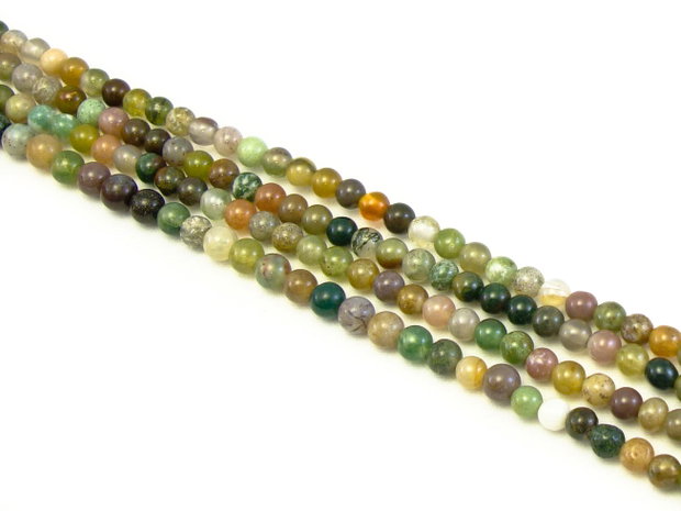 Agate indiene, sfere 4 mm (cod 1-7)