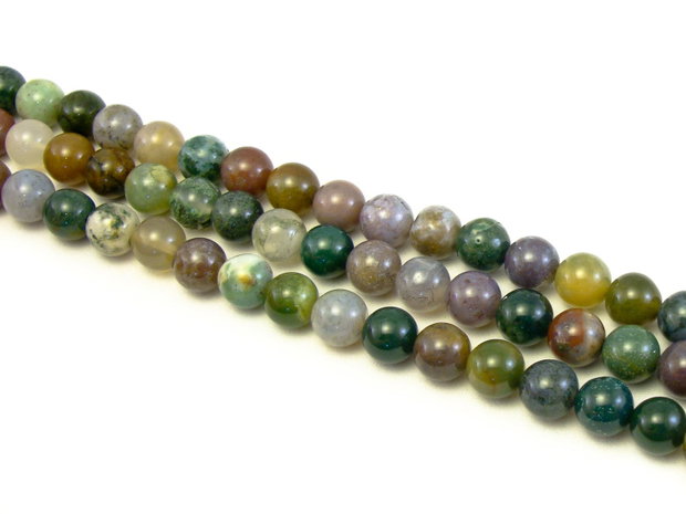 Agate indiene, sfere 8 mm (cod 1-9)