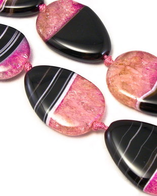 Agate Drusy, lacrima 34x25x7 mm (cod 1-45)