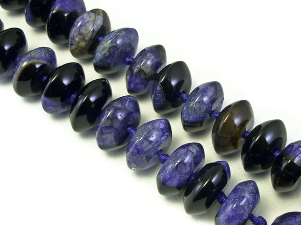 Agate Drusy, rondele 20x8 mm (cod 1-50)