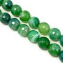 Agate verzi, sfere fatetate 12 mm (cod 1-51)