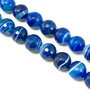 Agate albastre, sfere fatetate 12 mm (cod 1-52)