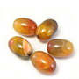 Agate Crackle portocalii, butoias 25x18 mm (cod 1-59)