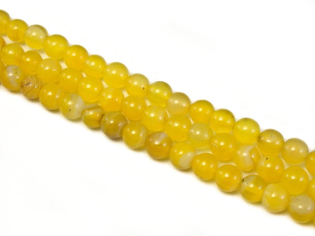 Agate galbene, sfere 8 mm (cod 1-76)