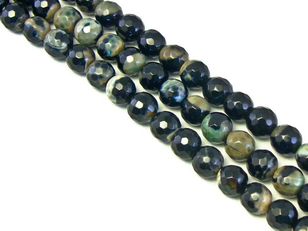 Agate, sfere fatetate 8 mm (cod 1-90)