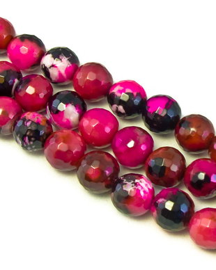Agate, sfere fatetate 10 mm (cod 1-91)