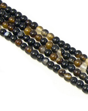 Agate negre, sfere 4 mm (cod 1-107)