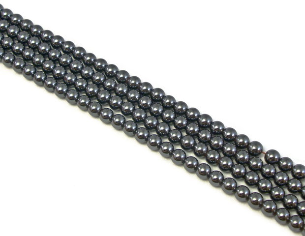 Hematit, sfere 4 mm (cod 1-116)