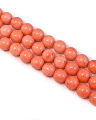 Coral roz, sfere 8 mm (cod 1-125)