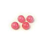 Jad roz inchis, sfere semi-gaurite 12 mm (cod 1-168)