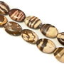 Australia Zebra Jasper, oval 18x14x7 mm (cod 1-183)