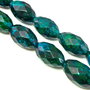 Chrysocolla, butoias fatetat, 25x15 mm (cod 1-205)