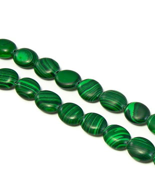 Malachit, oval 10x8x3 mm (cod 1-209)