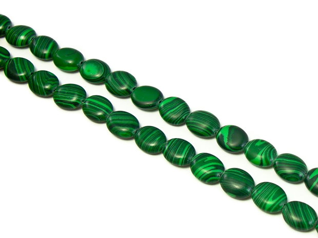 Malachit, oval 10x8x3 mm (cod 1-209)