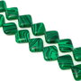 Malachit, romb 14x14x4 mm (cod 1-213)