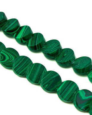Malachit, banut 13x5 mm (cod 1-215)