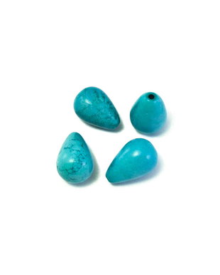 Howlit, lacrima semi-gaurita, 13x10 mm (cod 1-222)