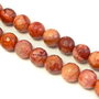 Agate Crazy Lace caramizii, sfere fatetate, 14 mm (cod 1-246)