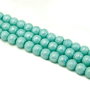 Perle de sticla azurii , sfere 8 mm - 10 buc  (cod 2-5)