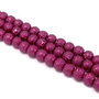 Perle de sticla grena, sfere 8 mm - 10 buc  (cod 2-6)
