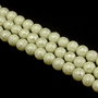 Perle de sticla, culoare sampanie, sfere 8 mm - 10 buc  (cod 2-7)