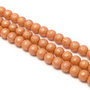Perle de sticla piersica, sfere 8 mm - 10 buc  (cod 2-9)