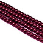 Perle de sticla bordo, sfere 6 mm - 10 buc  (cod 2-30)