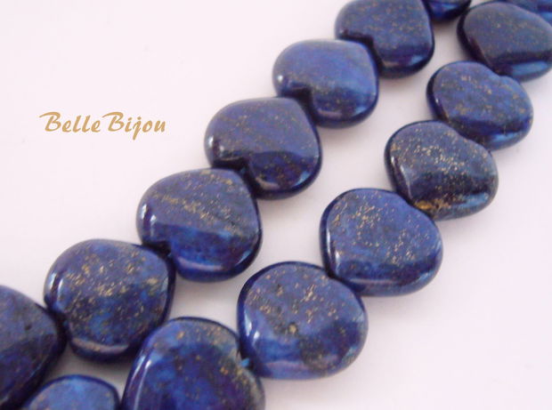 Inima din lapis lazuli calitate A aprox 13x14 mm