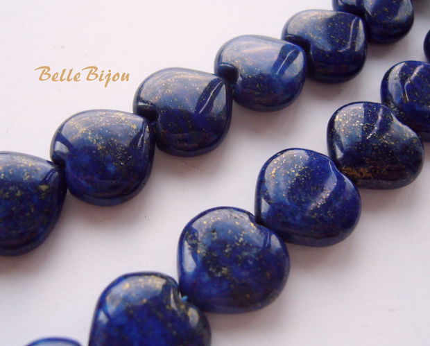 Inima din lapis lazuli calitate A aprox 13x14 mm