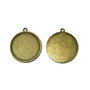 Bază cabochon, finisaj bronz, 30 mm (cod 3-13)