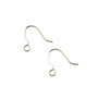 Tortite cercei tip carlig, placate cu argint, 14 mm (cod 4-6)