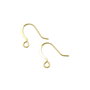 Tortite cercei tip carlig, placate cu aur, 14 mm (cod 4-7)