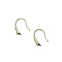 Tortite cercei tip carlig, placate cu argint, 14 mm (cod 4-8)