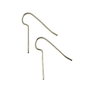 Tortite cercei tip carlig, placate cu argint, 24 mm (cod 4-11)