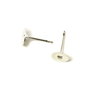 Tortite cercei tip tija placate cu argint, cu platou 6 mm  (cod 4-13)