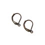 Tortite cercei tip leverback, finisaj cupru, 15 mm (cod 4-23)