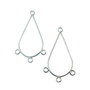 Chandelier din otel placat cu argint, 42x24 mm (cod 5-2)