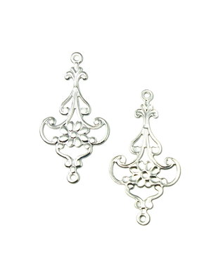 Chandelier placat cu argint, 28x14 mm (cod 5-4)