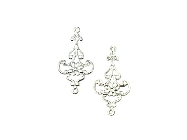 Chandelier placat cu argint, 28x14 mm (cod 5-4)